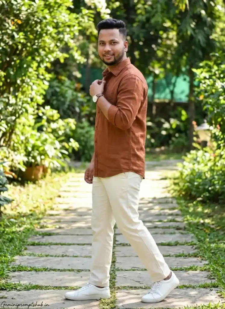 Boy Stylish Photo Editing Prompts