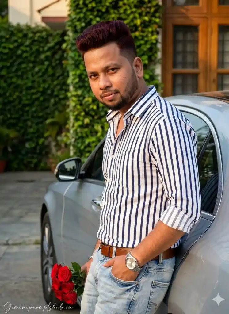 Boy Stylish Photo Editing Prompts