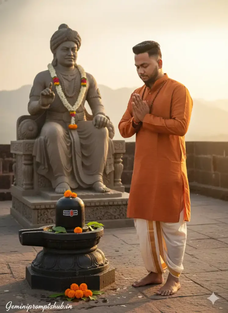 Chhatrapati Shivaji Maharaj Photo Editing Prompt