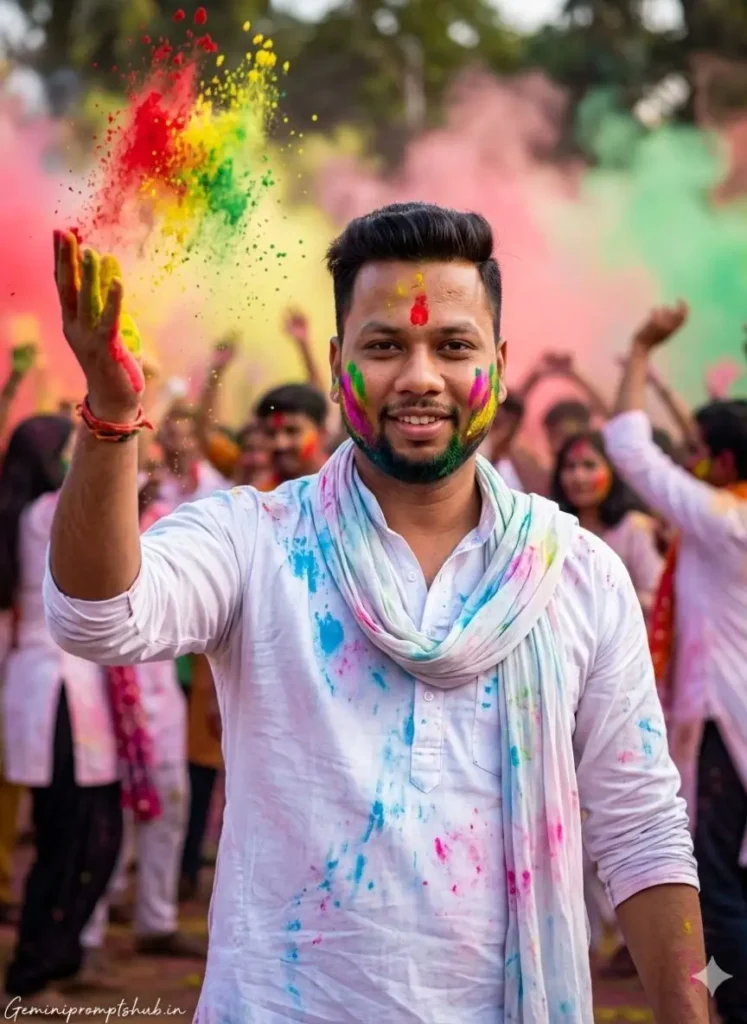 Gemini Happy Holi AI Photo Editing Prompts 2026 4