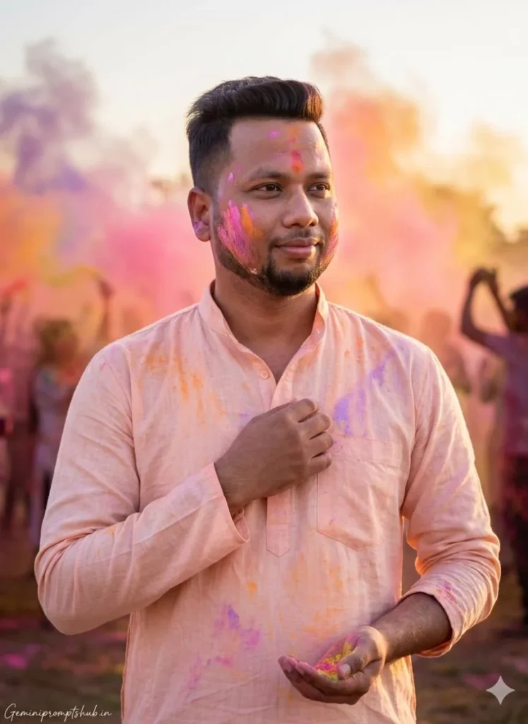 Gemini Happy Holi AI Photo Editing Prompts 2026 5
