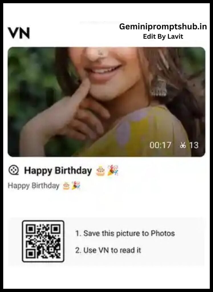 Happy Birthday VN Template QR Code