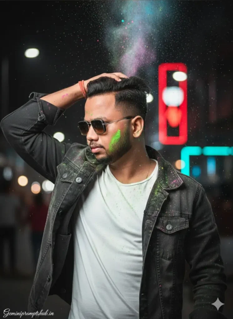 Holi Portrait Photo Prompts Trending on Instagram