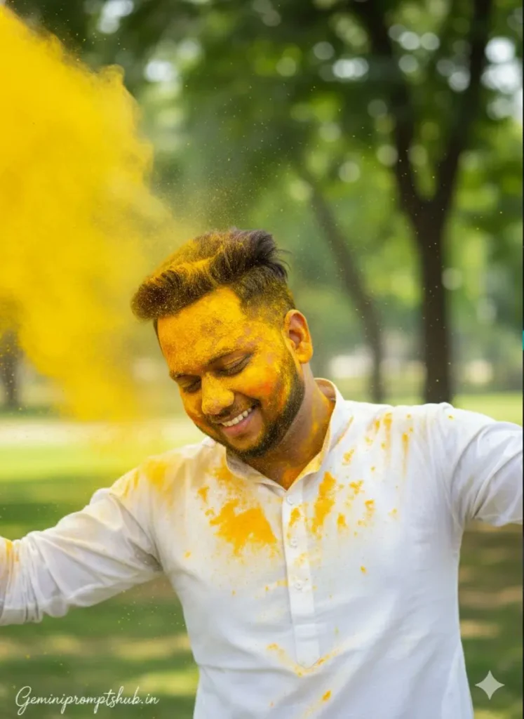 Holi Portrait Photo Prompts Trending on Instagram