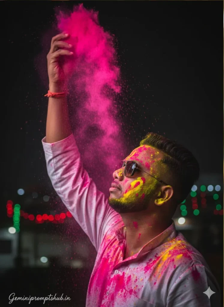 Holi Portrait Photo Prompts Trending on Instagram