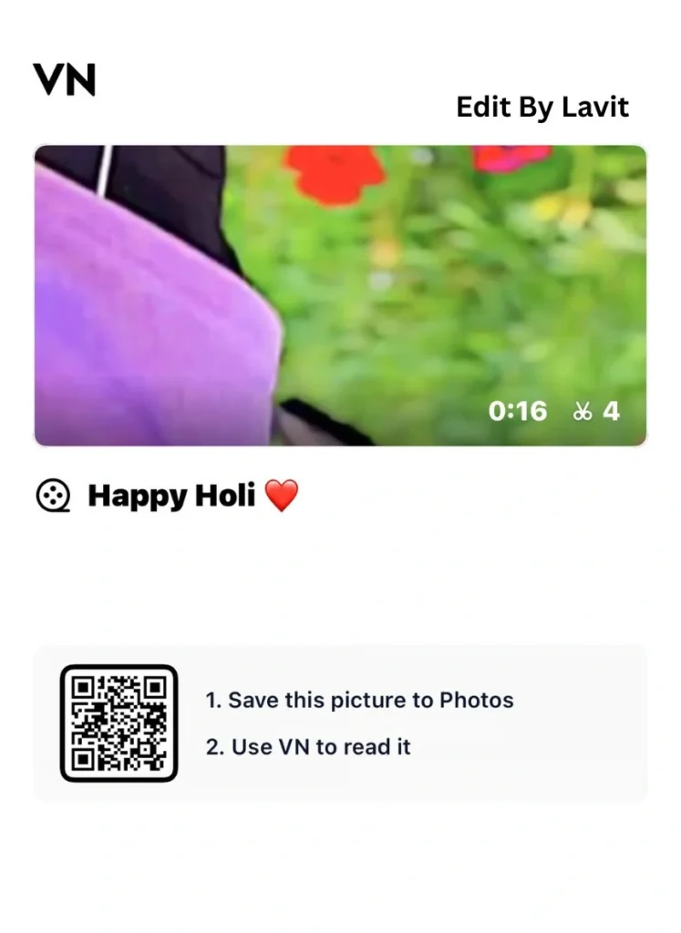 Holi VN Template QR Code 
