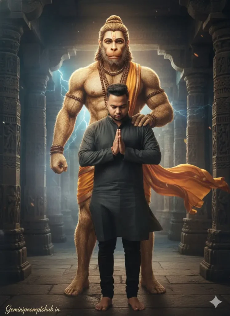 Jai Bajrangbali Photo AI Prompt