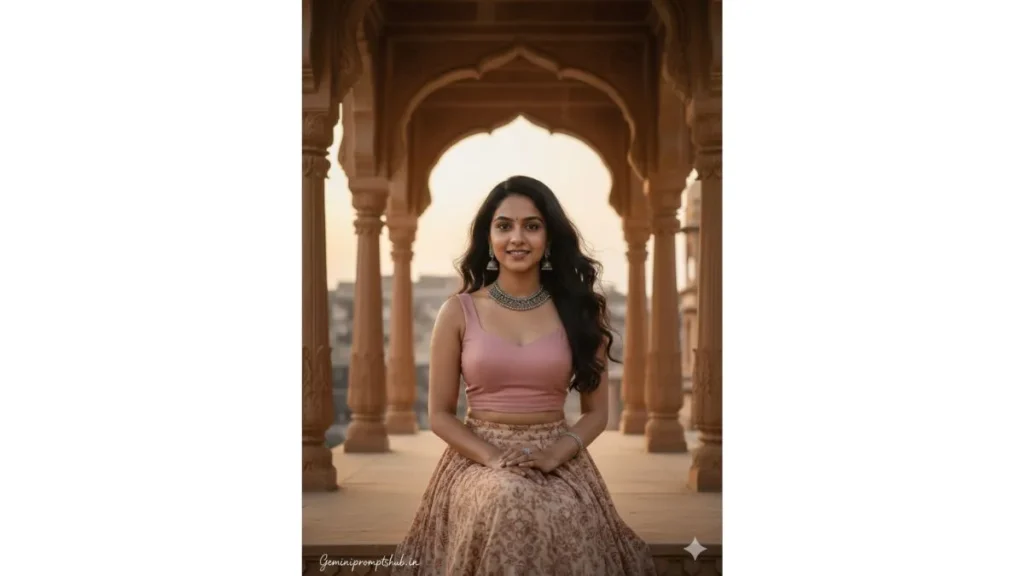 Rajasthan Travel Aesthetic Poses Gemini Prompt for Girl