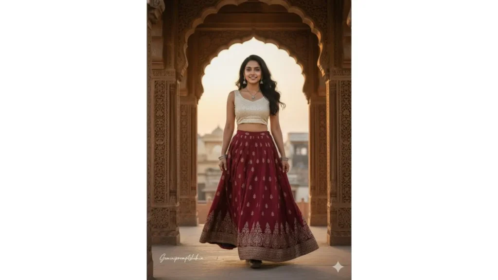 Rajasthan Travel Aesthetic Poses Gemini Prompt for Girl