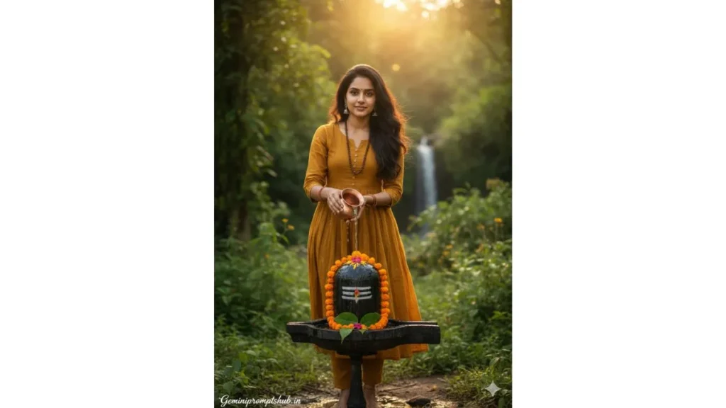 Mahashivratri Girls Photo Gemini Prompt