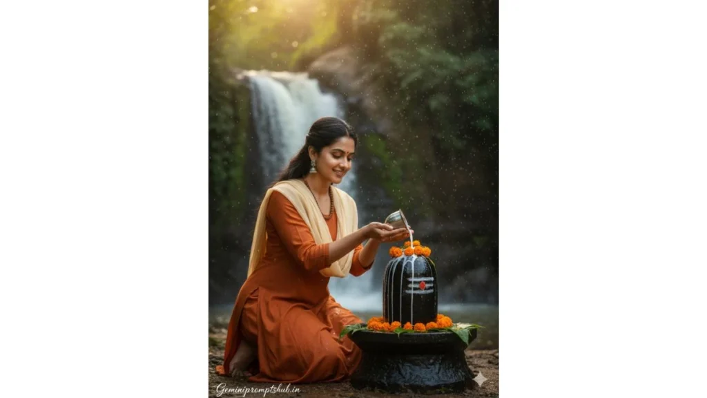 Mahashivratri Girls Photo Gemini Prompt