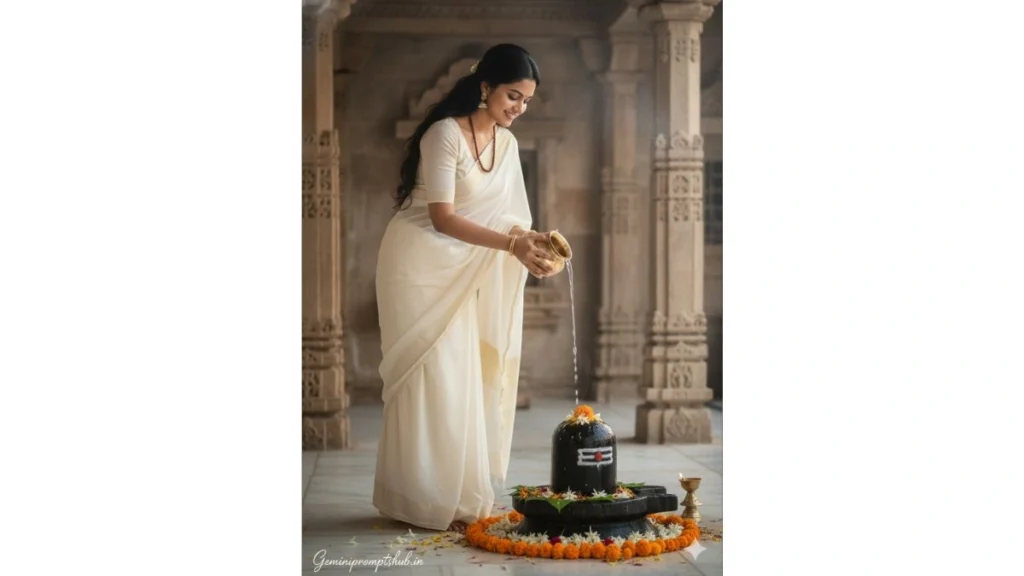 Mahashivratri Girls Photo Gemini Prompt