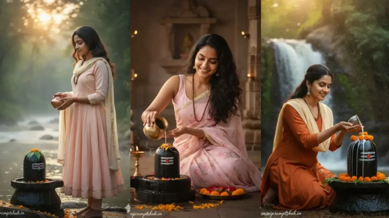 Mahashivratri Girls Photo Gemini Prompts