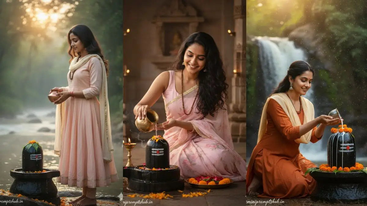 Mahashivratri Girls Photo Gemini Prompts