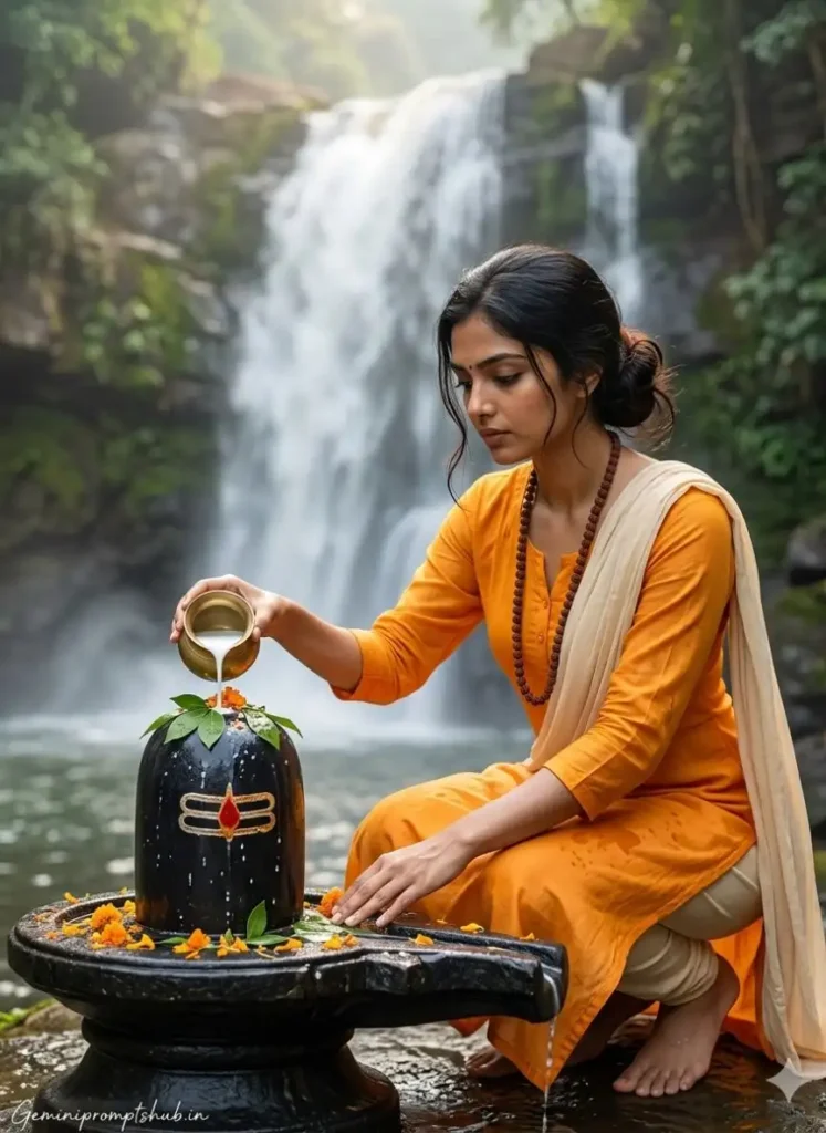 Mahashivratri Girls Photo Gemini Prompts