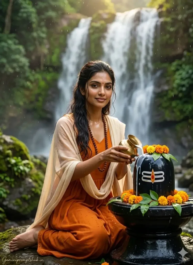 Mahashivratri Girls Photo Gemini Prompts