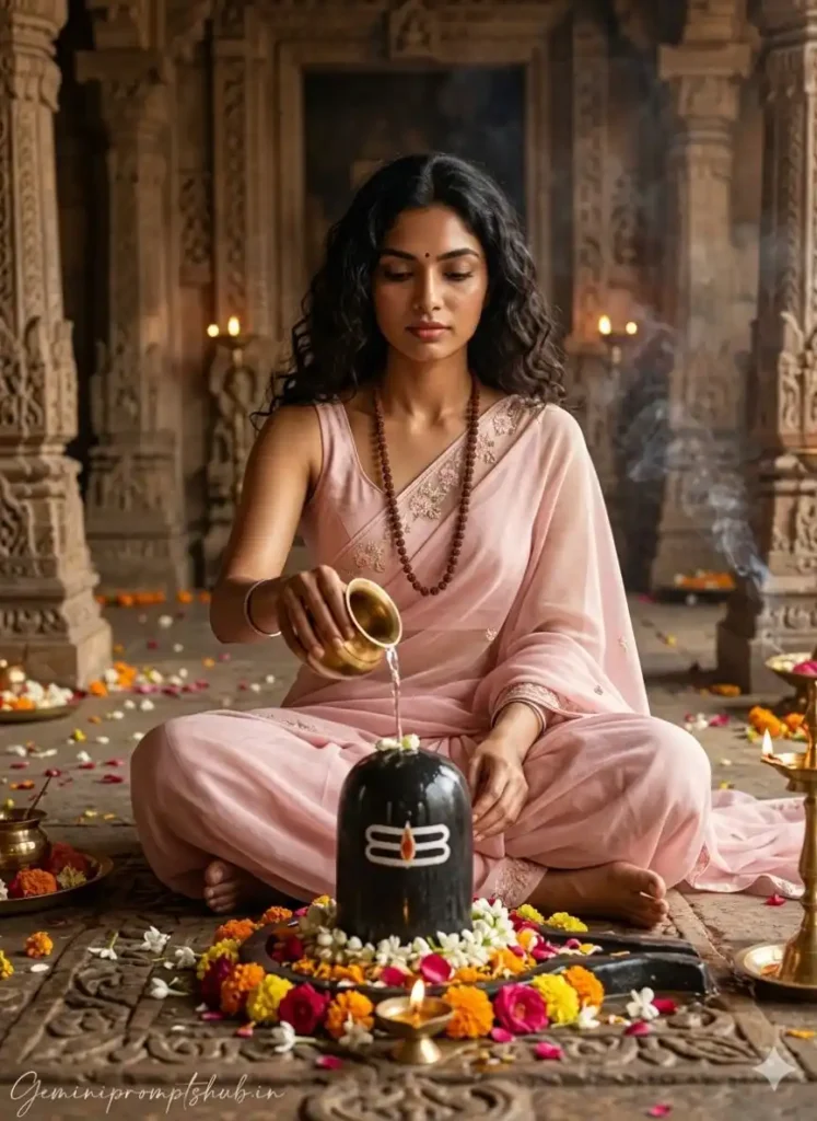 Mahashivratri Girls Photo Gemini Prompts