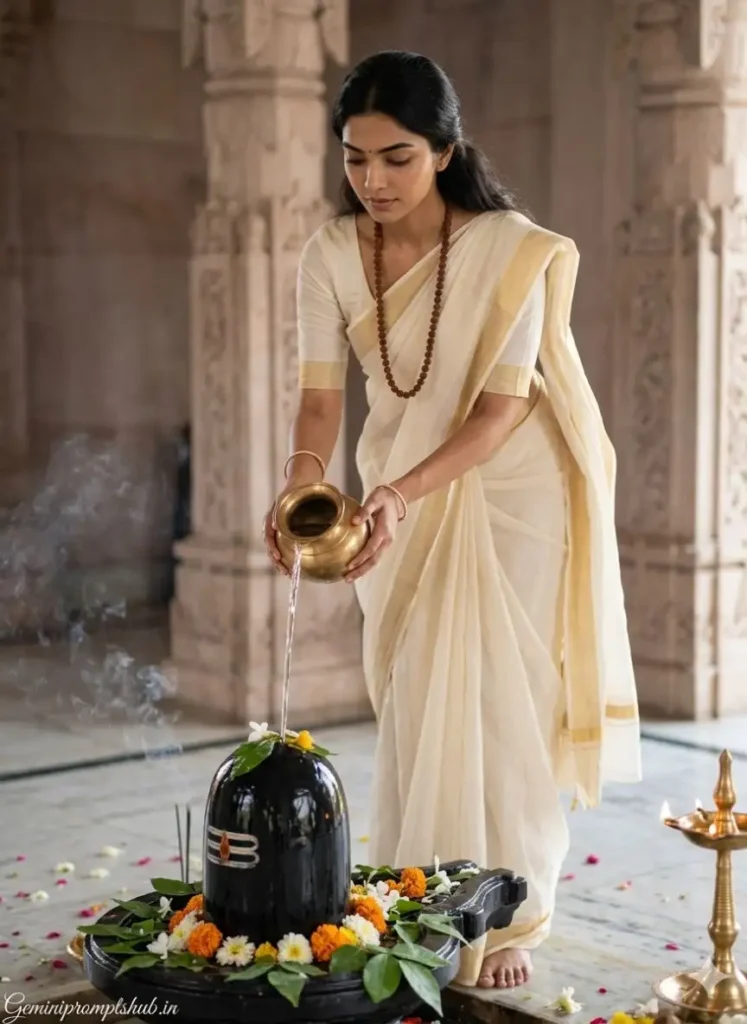 Mahashivratri Girls Photo Gemini Prompts