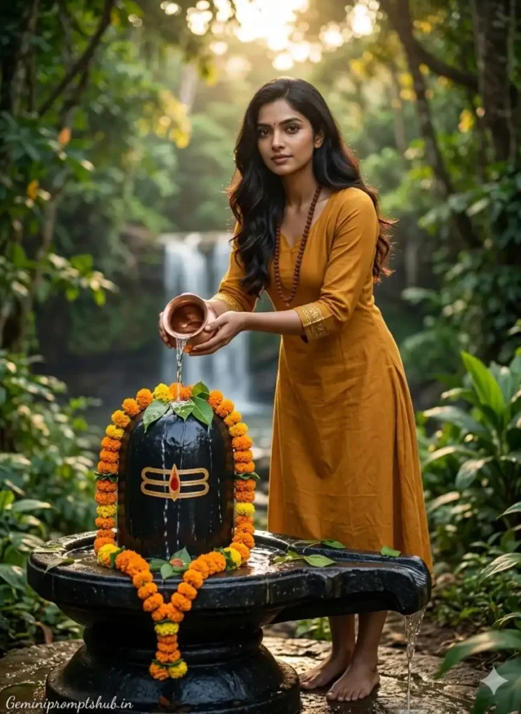 Mahashivratri Girls Photo Gemini Prompts