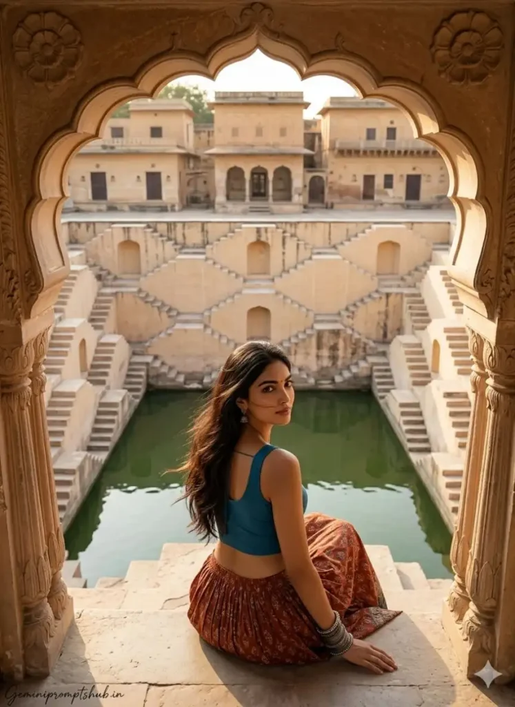 Rajasthan Travel Aesthetic Poses Gemini Prompt for Girl