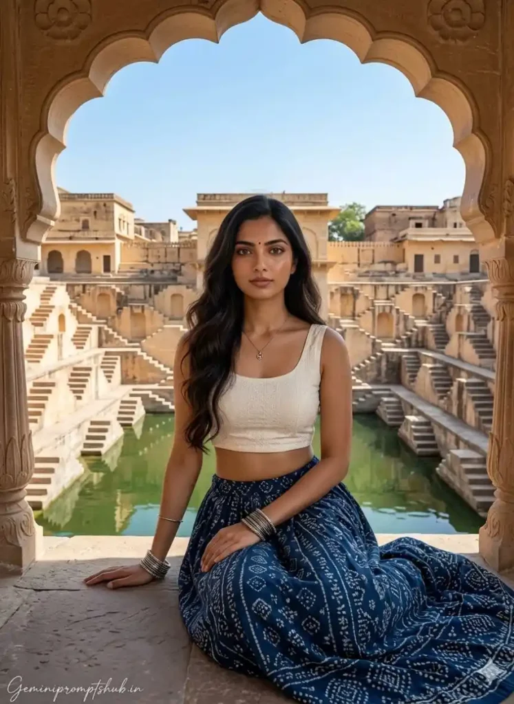 Rajasthan Travel Aesthetic Poses Gemini Prompt for Girl