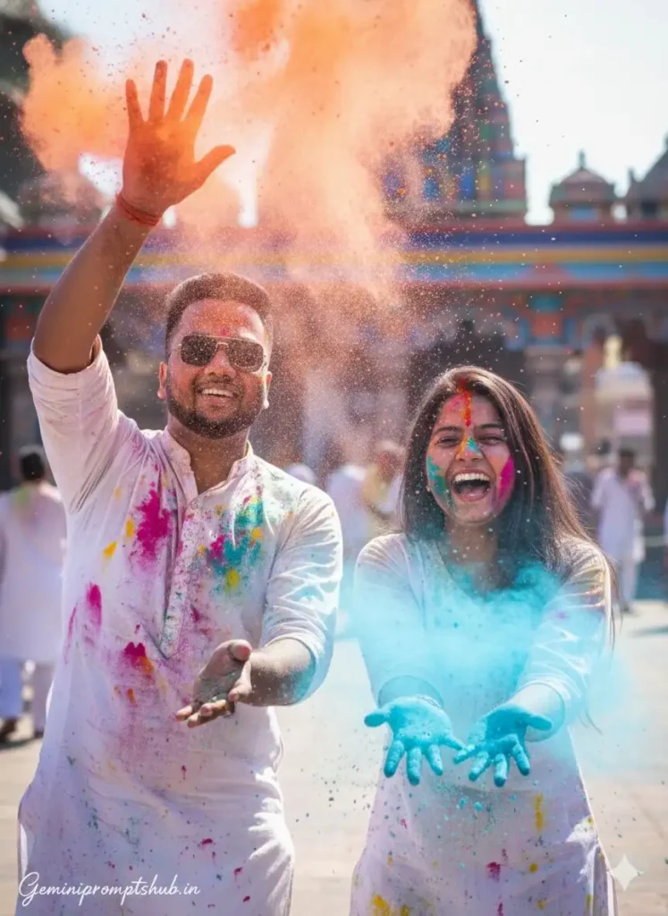 Top Trending AI Prompts for Holi Special Couple Looks