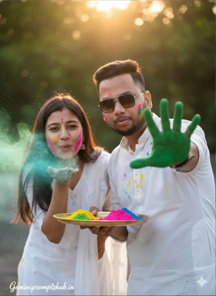 Top Trending AI Prompts for Holi Special Couple Looks