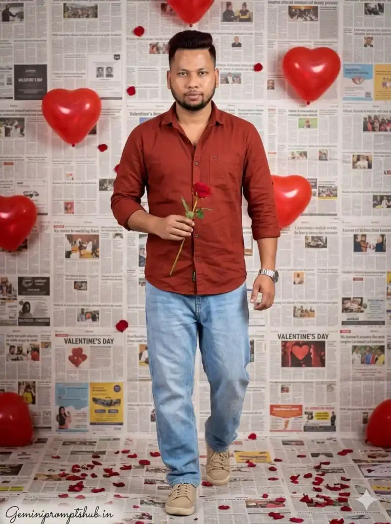 Valentine’s Day Theme Boy Photo Editing Prompts