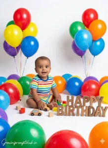 Baby Boy & Girl Happy Birthday Prompt