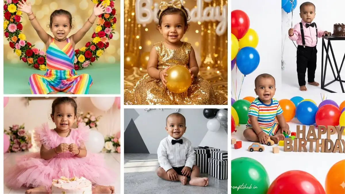 Baby Boy & Girl Happy Birthday Prompt