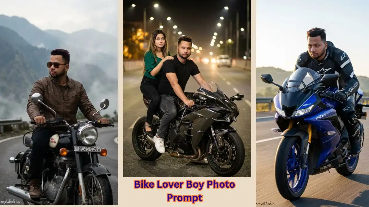 Bike Lover AI Photo Prompts for Boys