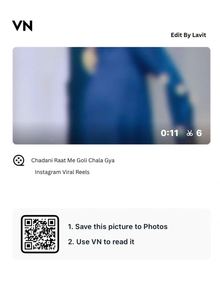 Chadani Raat Me Goli Chala Gya VN Template
