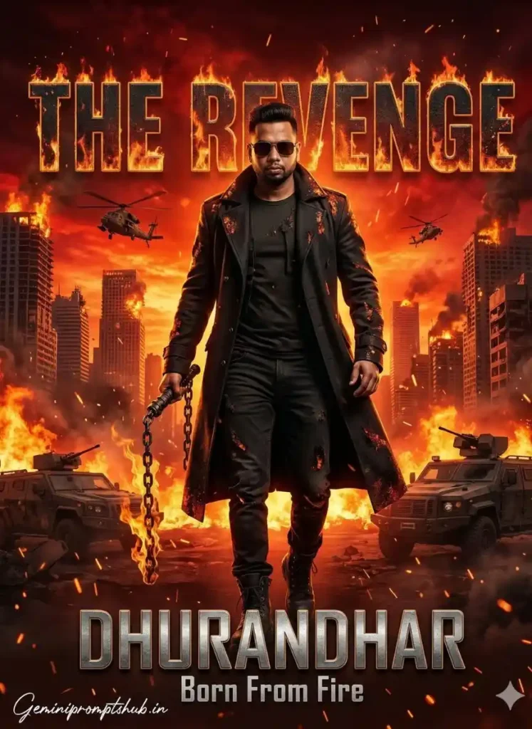 Dhurandhar The Revenge Gemini AI Photo Prompt