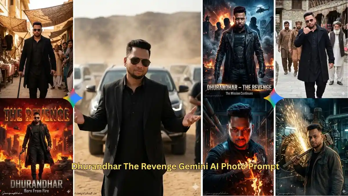 Dhurandhar The Revenge Gemini AI Photo Prompt