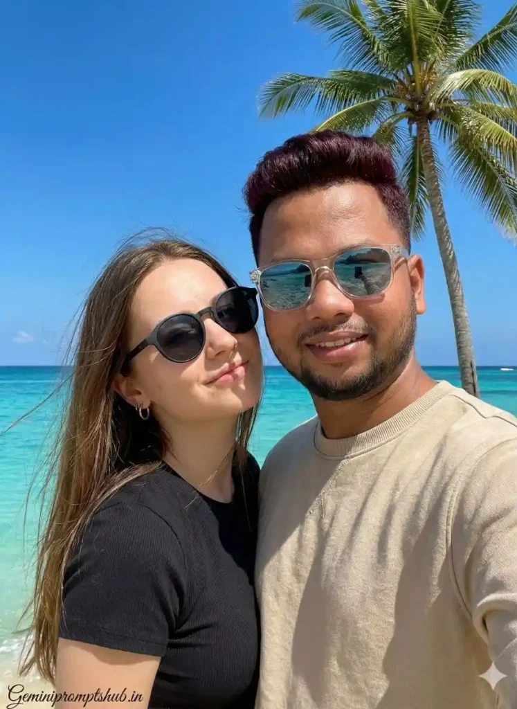 Gemini AI Couple Beach Photoshoot Prompts