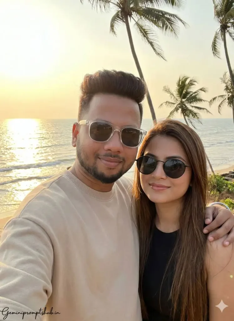 Gemini AI Couple Beach Photoshoot Prompts