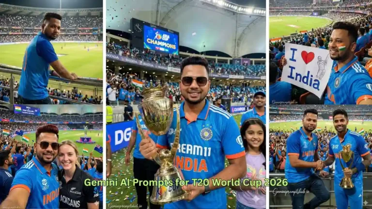 Gemini AI Prompts for T20 World Cup 2026