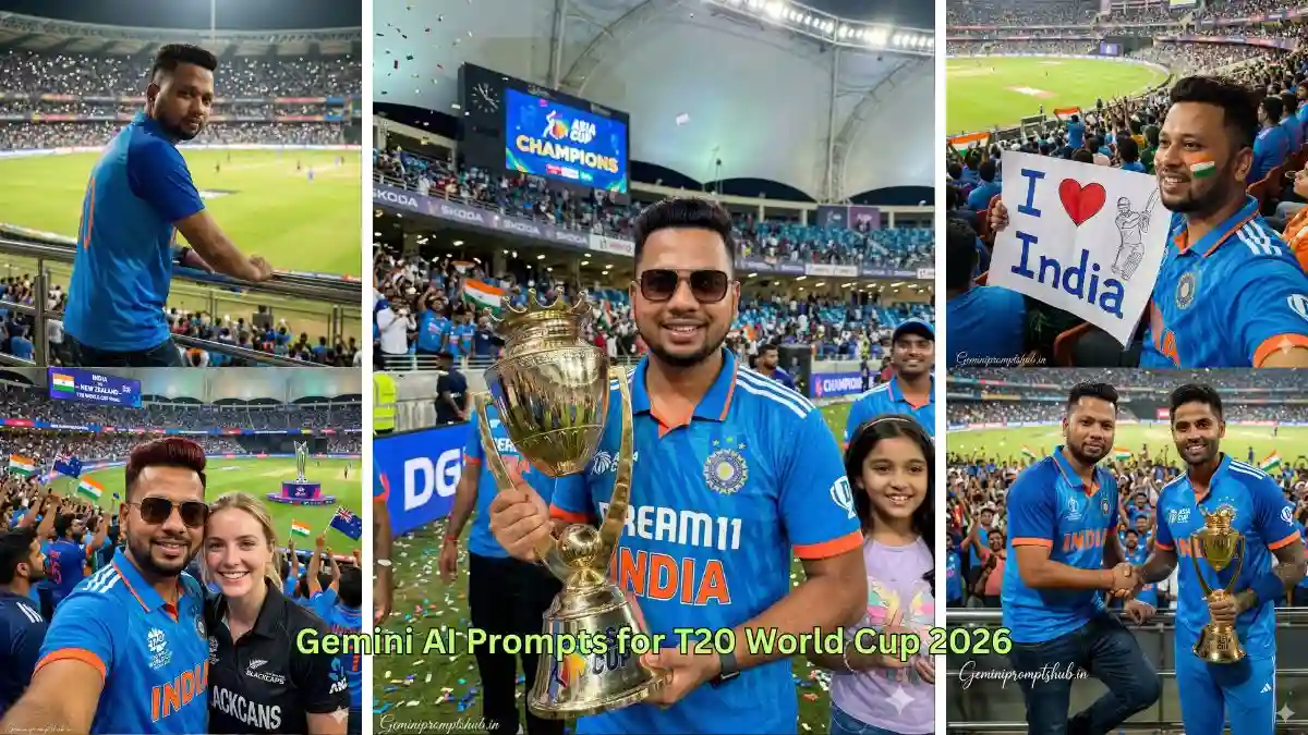 Gemini AI Prompts for T20 World Cup 2026
