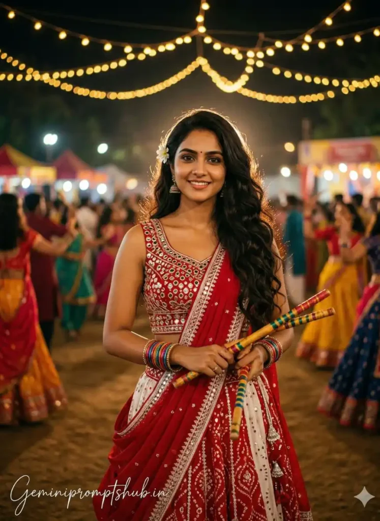 Girls Navratri AI Photo Editing Prompts