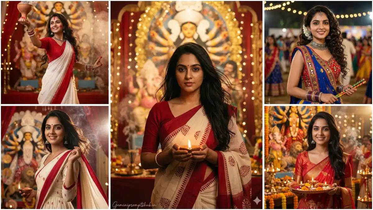 Girls Navratri AI Photo Editing Prompts
