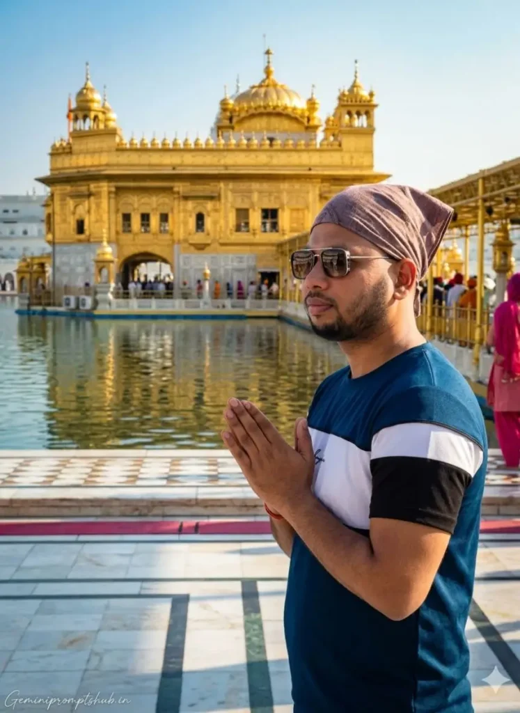 Golden Temple AI Photo Editing Prompt