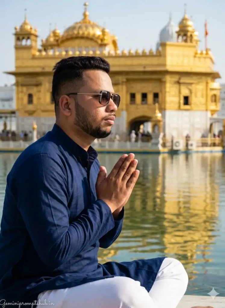 Golden Temple AI Photo Editing Prompt