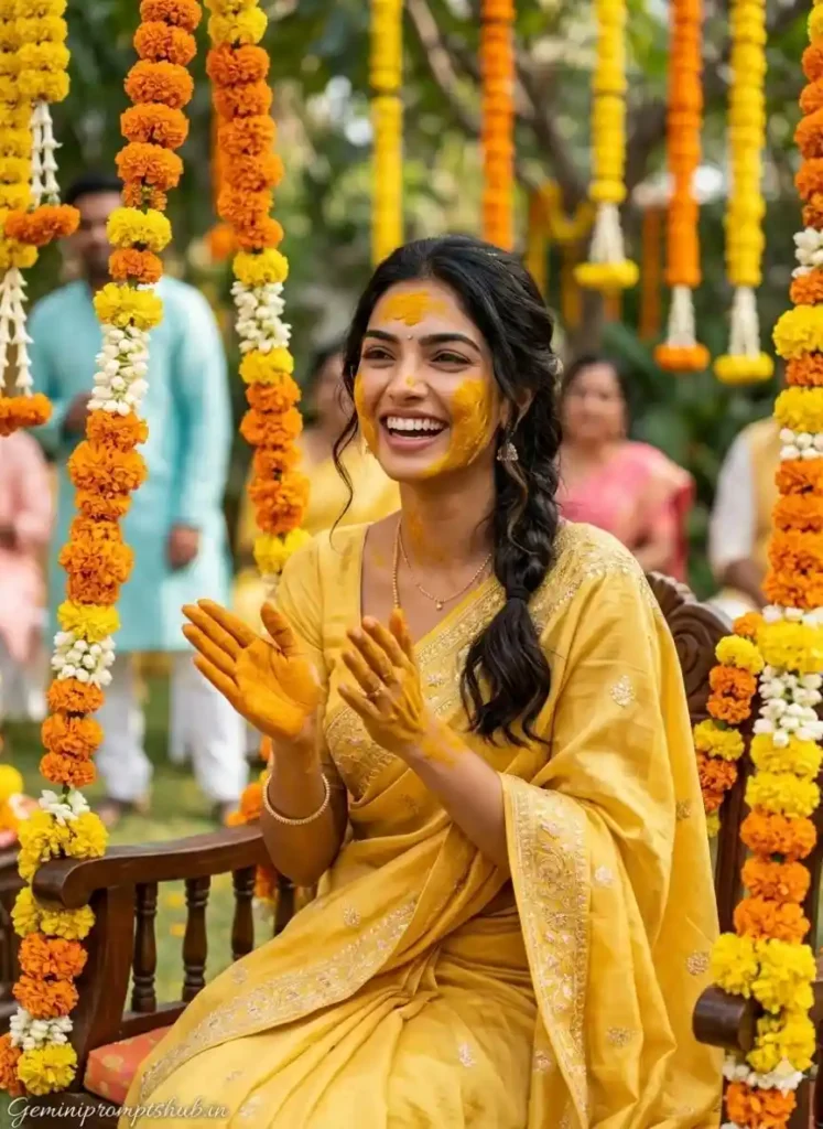 Haldi Ceremony Photo Prompt
