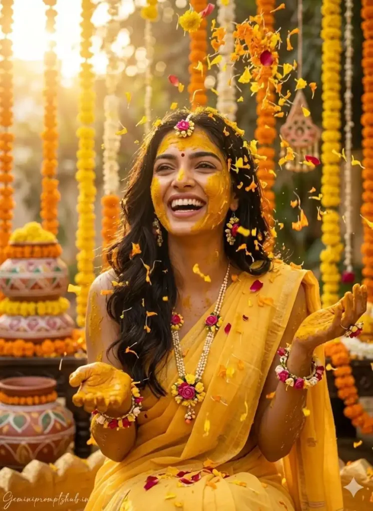 Haldi Ceremony Photo Prompt
