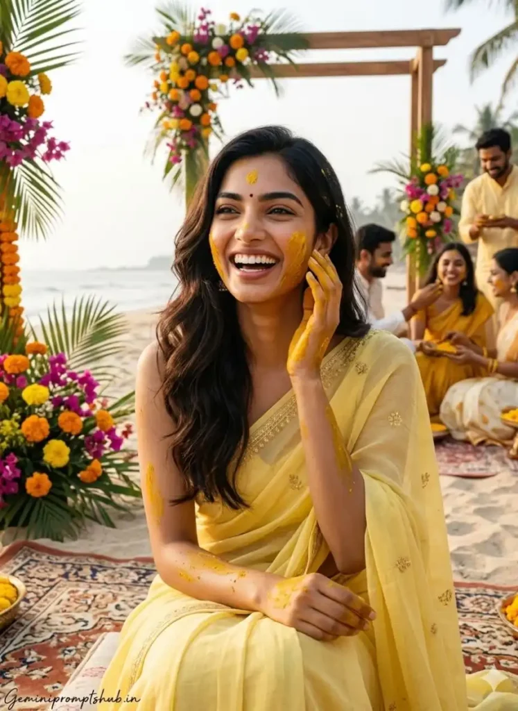 Haldi Ceremony Photo Prompt
