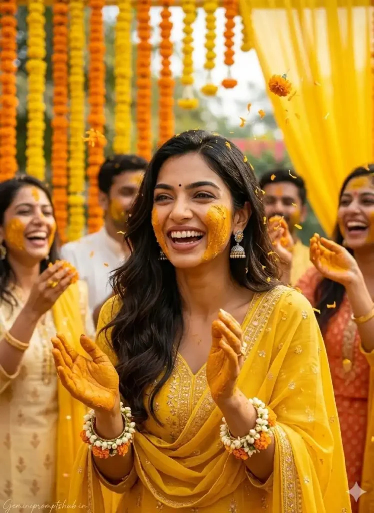 Haldi Ceremony Photo Prompt
