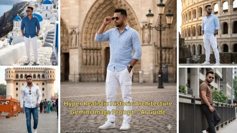 Hyper Realistic Historic Architecture Gemini Image Prompt