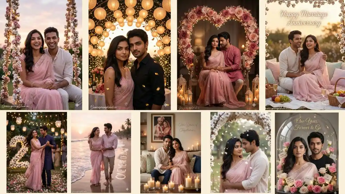 Marriage Anniversary AI Photo Prompts for Couples