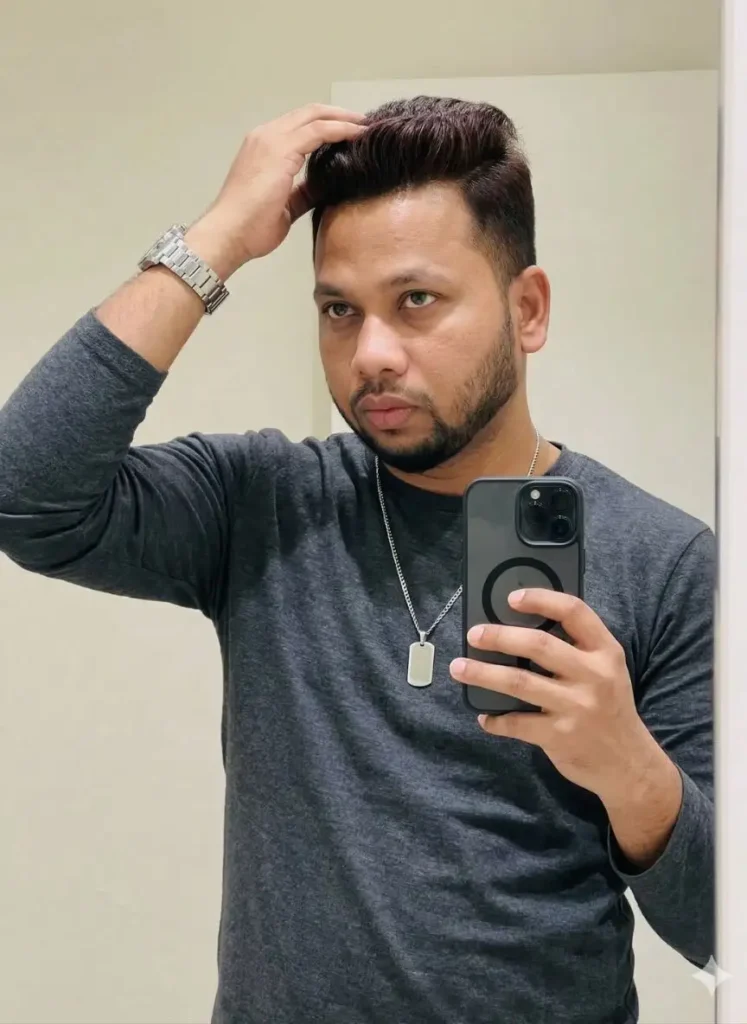 Mirror Selfie AI Photo Prompt for Boys