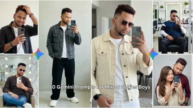 10 Gemini Prompts for Mirror Selfies Boys
